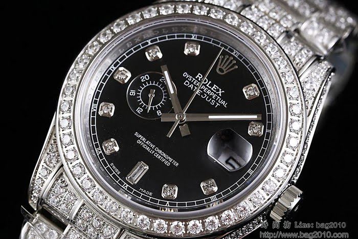 ROLEX勞力士 特別推薦新款 勞力士滿天星鑲鑽系列 電鍍18K金土豪金 純手工四爪鑲鑽 全自動機械表 高檔男表  wssb4600